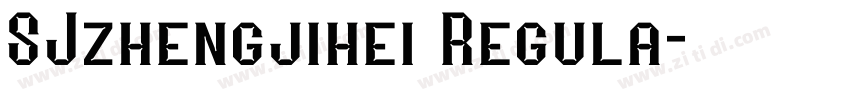SJzhengjihei Regula字体转换